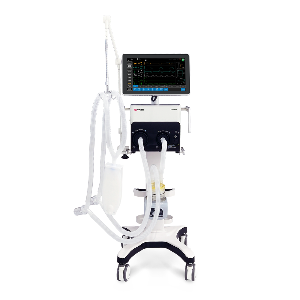 Northern Meditec Crius V6 — blower-driven ICU ventilator