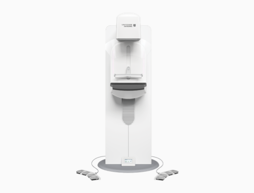 United Imaging uMammo 890i — dual-angle DBT with CMOS detector + uStereo biopsy