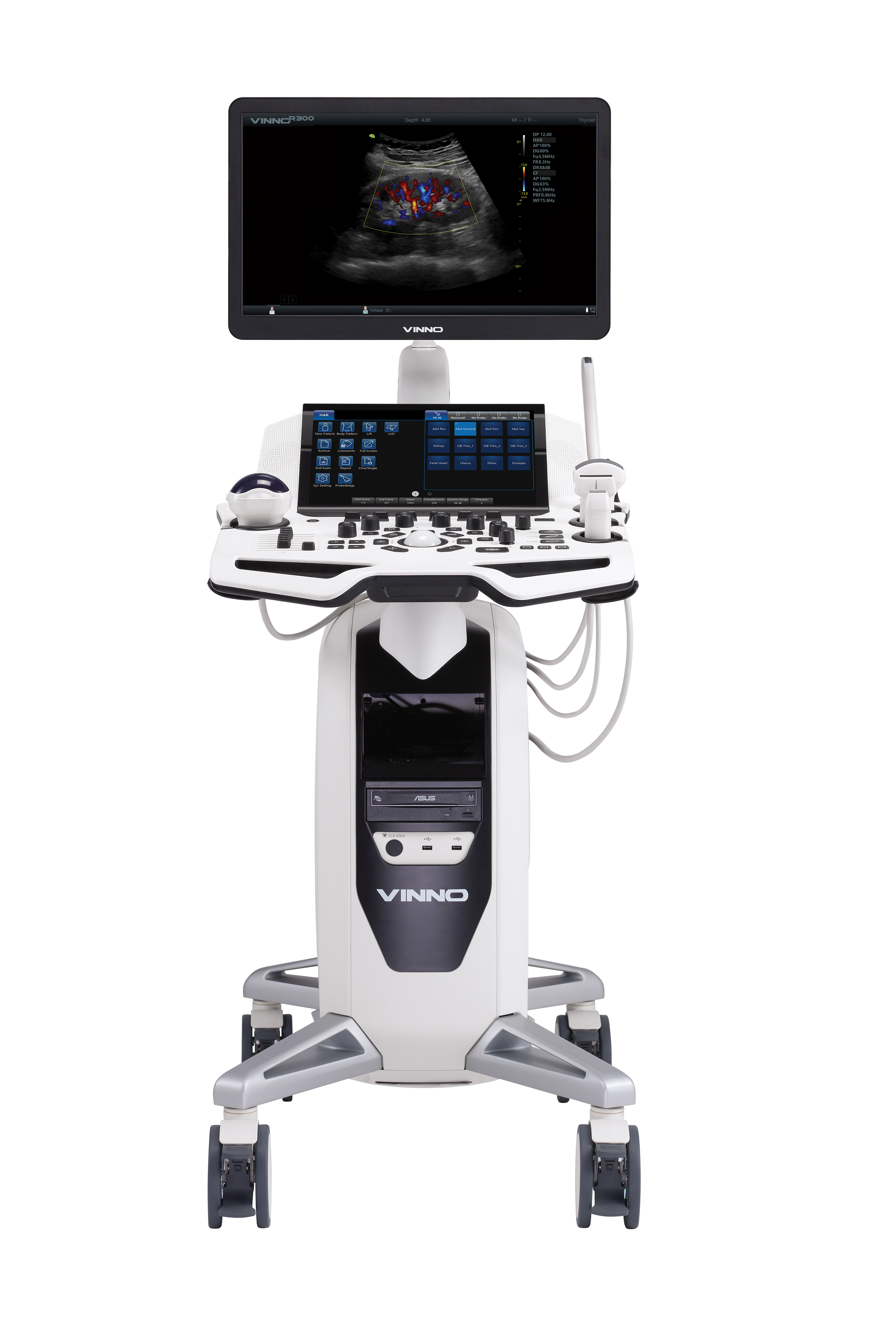 VINNO R300 — premium cart ultrasound